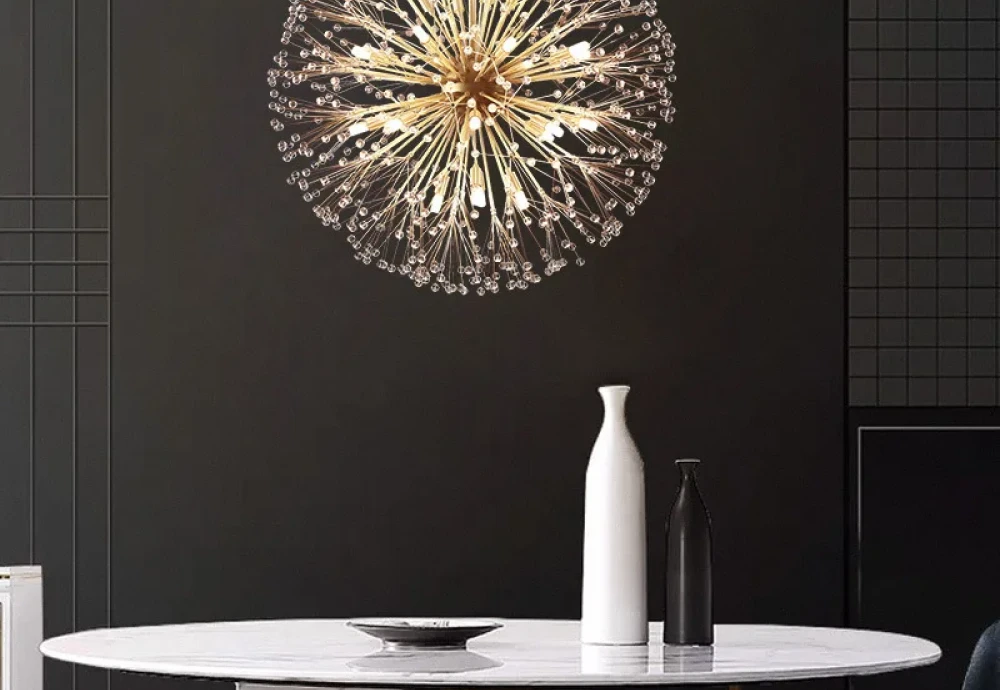 globe crystal chandelier